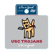 USC Trojans Life Is Good Jake Cookout Dog Sticker